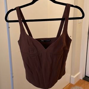 Zara corset top
